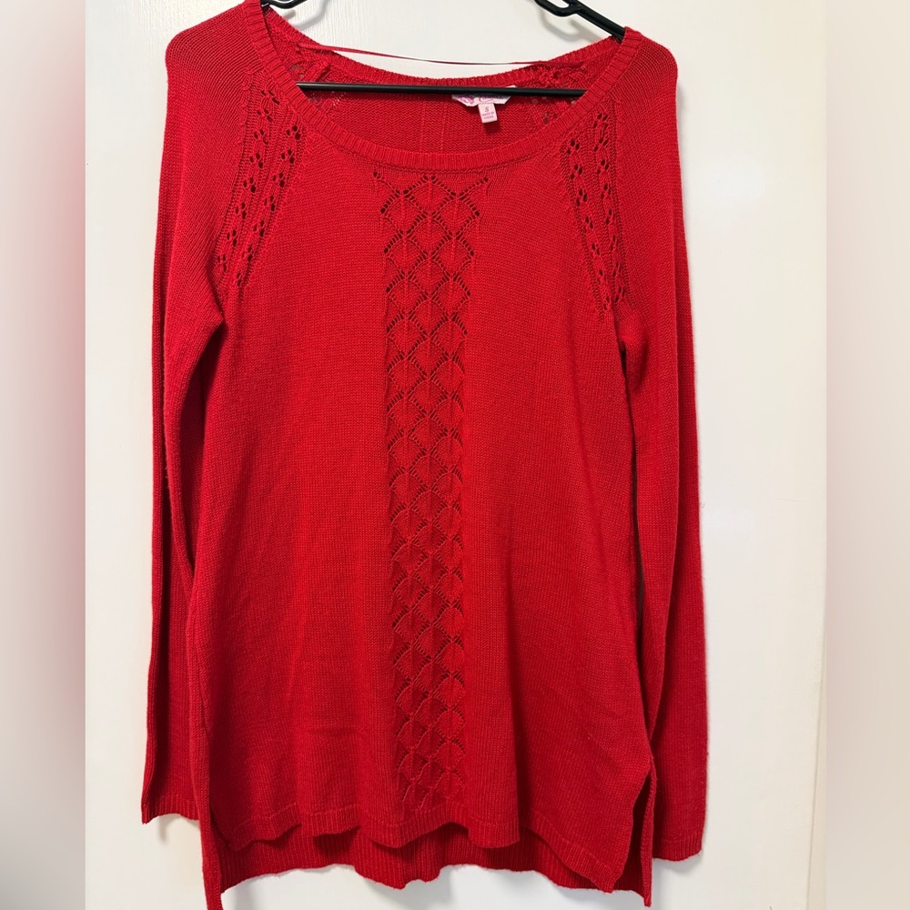 Candie's Vibrant Red Knit Top